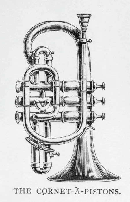 Framed Print : The CORNET-A-PISTONS Print: A Cornet on its Own Framed Print : The CORNET-A-PISTONS Print: A Cornet on its Own