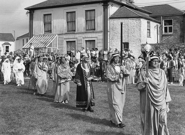 Cornish Gorsedd procession, St Just, Cornwall