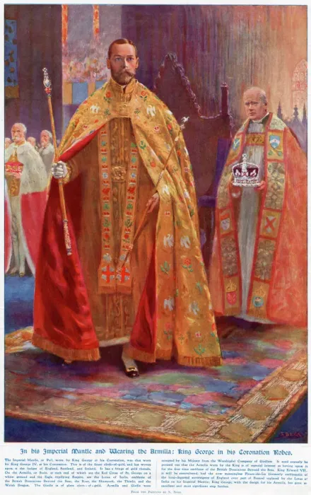 Framed Print : Coronation of George V Print Framed Print : Coronation of George V Print