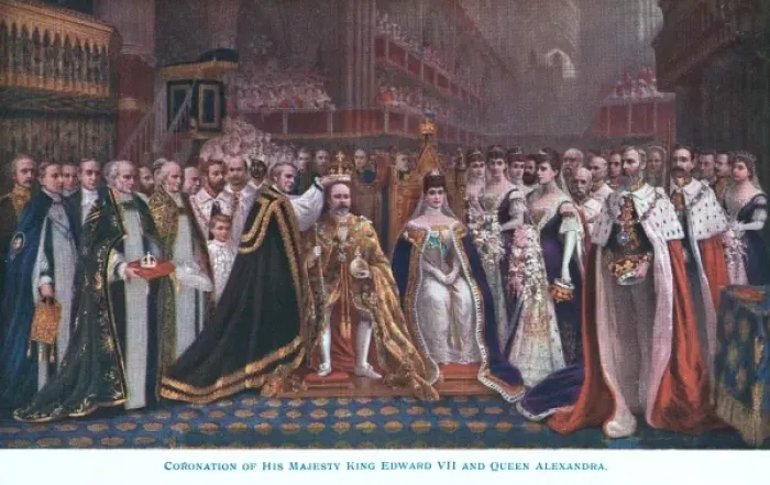 Framed Print of The Coronation of His Majesty King Edward VII and