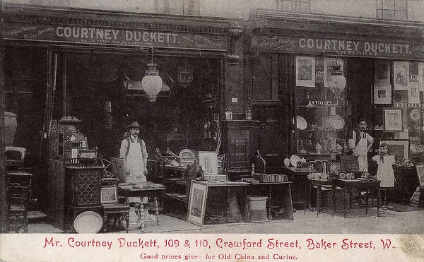 Courtney Duckett antique shop, Crawford Street, London W