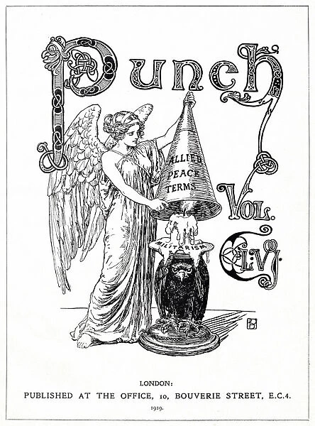 Cover design, The Angel of Peace has difficulty snuffing out the German candle of