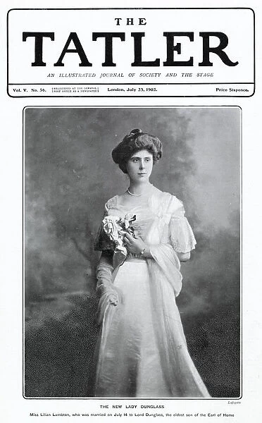 Front cover of The Tatler featuring a photograph of Lilian Lambton