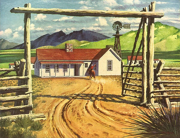 Cowboy and Home on Range Date: 1948