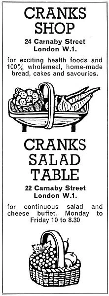 Cranks advertisement 1966