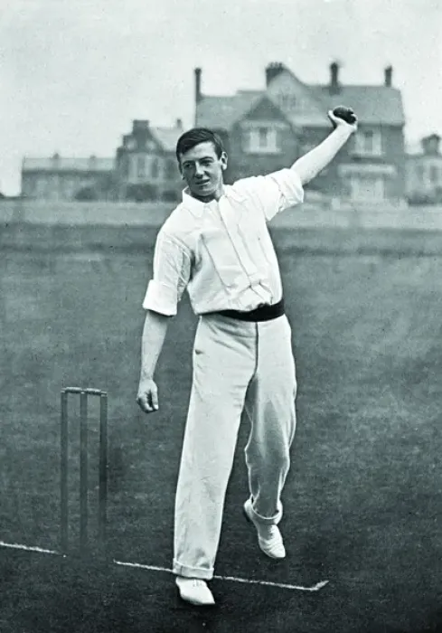 Framed Print : Vintage Print of Middlesex Cricketer Framed Print : Vintage Print of Middlesex Cricketer