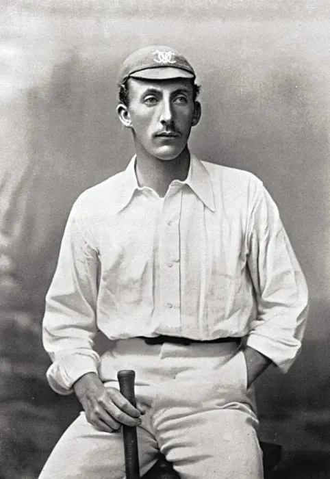 Framed Print : Derbyshire Cricketer Print Framed Print : Derbyshire Cricketer Print