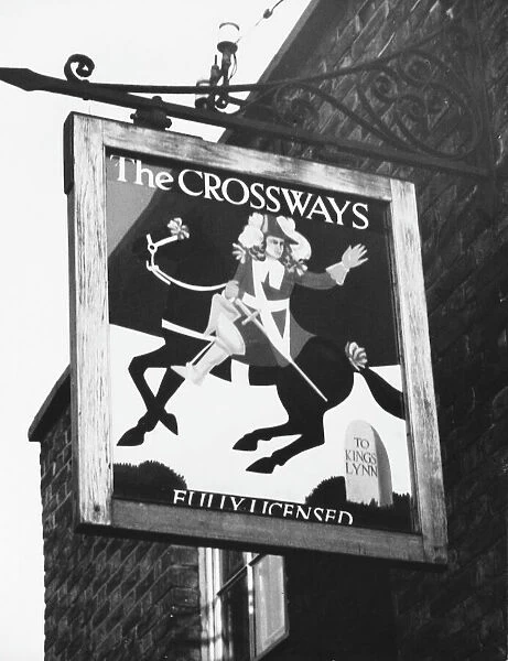 THE CROSSWAYS PUB SIGN