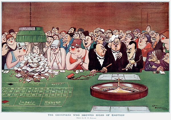 The croupiers who showed signs of emotion 1927