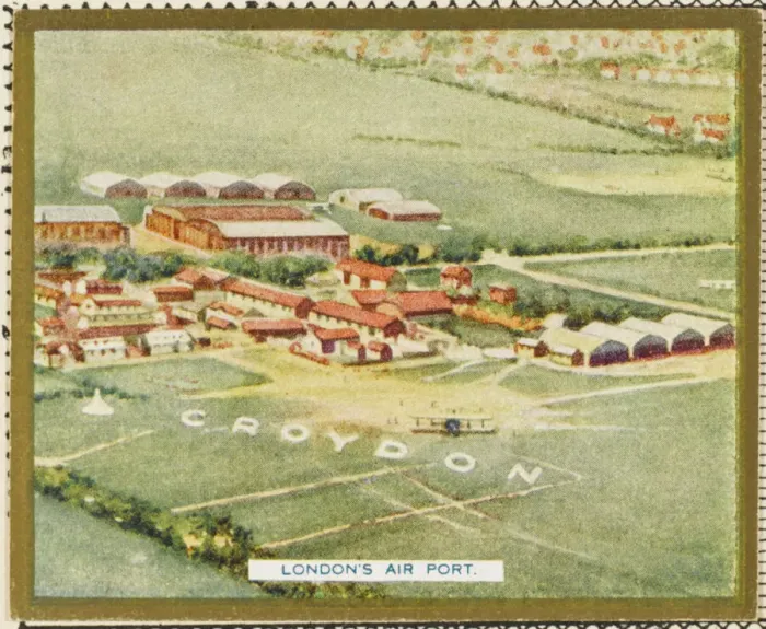 Framed Print : Croydon Airport Print: Aerial View of Croydon Framed Print : Croydon Airport Print: Aerial View of Croydon