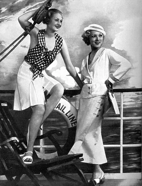 Cruising suit & suntop from Harvey Nichols, 1934