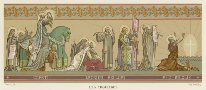 Framed Print : Idealised Crusaders Print Framed Print : Idealised Crusaders Print