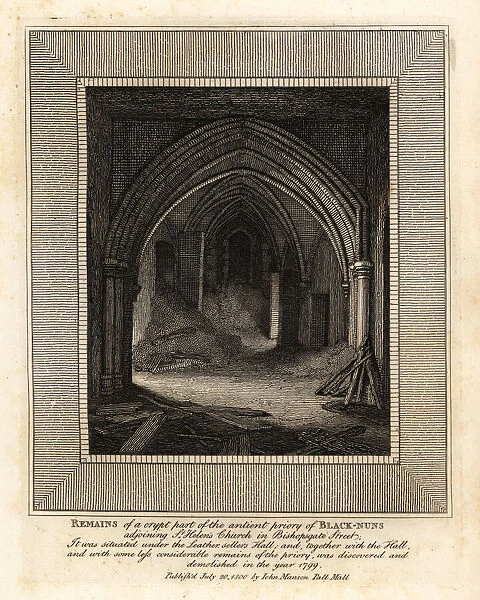 Crypt of the ancient priory of Black-Nuns