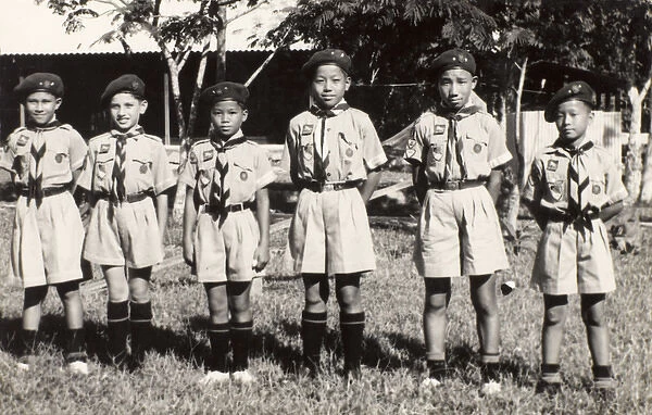 Six cub scouts, Burma, 1941-1945
