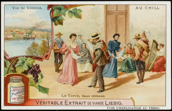 Framed Print : La Cueca Dancing the Cueca Print Framed Print : La Cueca Dancing the Cueca Print