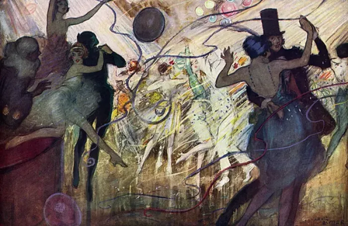 Framed Print : On with the Dance Print, 1921 Framed Print : On with the Dance Print, 1921