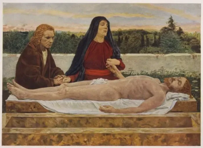 Framed Print : Dead Jesus (Klinger) Print Framed Print : Dead Jesus (Klinger) Print