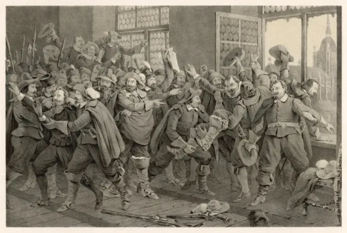 Framed Print : Print of The Defenestration of Prague Framed Print : Print of The Defenestration of Prague