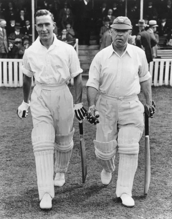 Framed Print : Denis Compton and Patsy Hendren at The Oval, London Print 1936 Framed Print : Denis Compton and Patsy Hendren at The Oval, London Print 1936