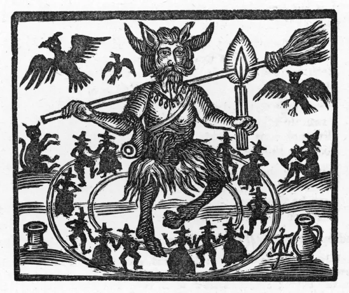 Framed Print : Devil Dominates the Sabbat Print Framed Print : Devil Dominates the Sabbat Print