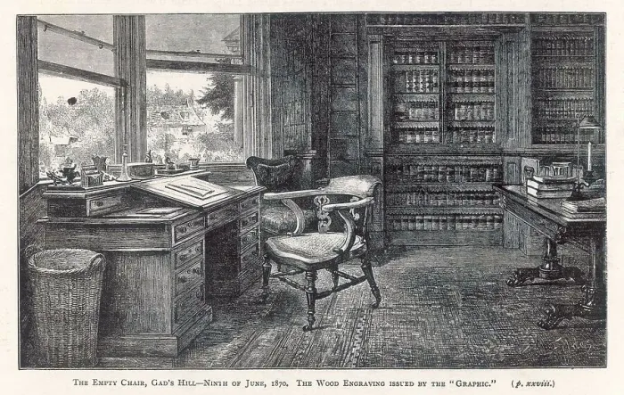 Framed Print : Dickens' Study Print at Gadshill Framed Print : Dickens' Study Print at Gadshill
