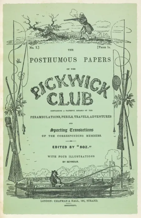 Framed Print : Print of the Pickwick Papers Front Cover Framed Print : Print of the Pickwick Papers Front Cover