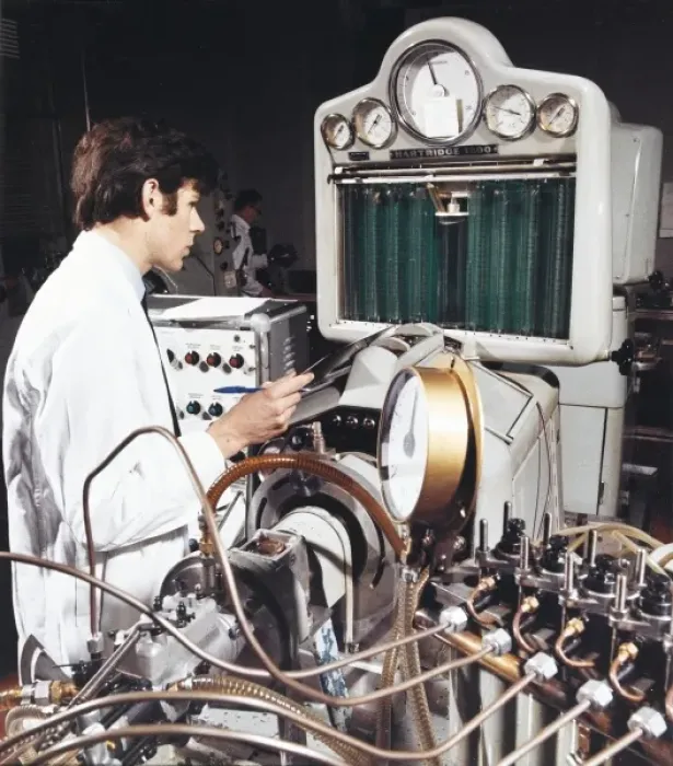 Framed Print : Diesel Fuel Injection Pump Testing Print
