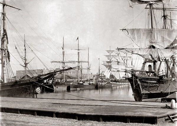 Docks at Adelaide, Australia, circa 1880