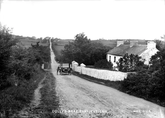 Framed Print : Early 20th Century Castlewellan Print: Dollys Brae Framed Print : Early 20th Century Castlewellan Print: Dollys Brae