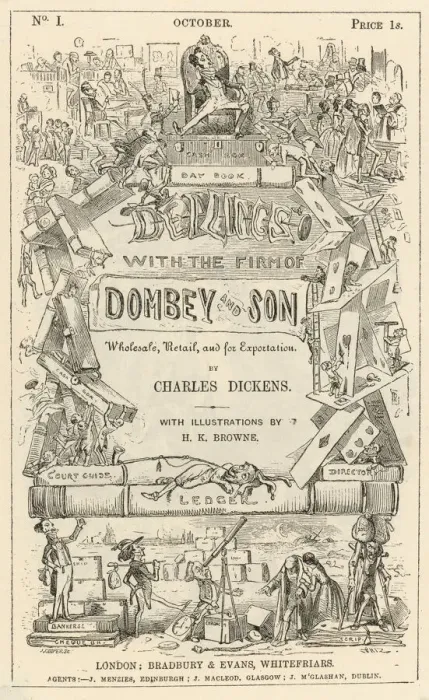 Framed Print : Original Print of Dombey & Son Wrapper Framed Print : Original Print of Dombey & Son Wrapper