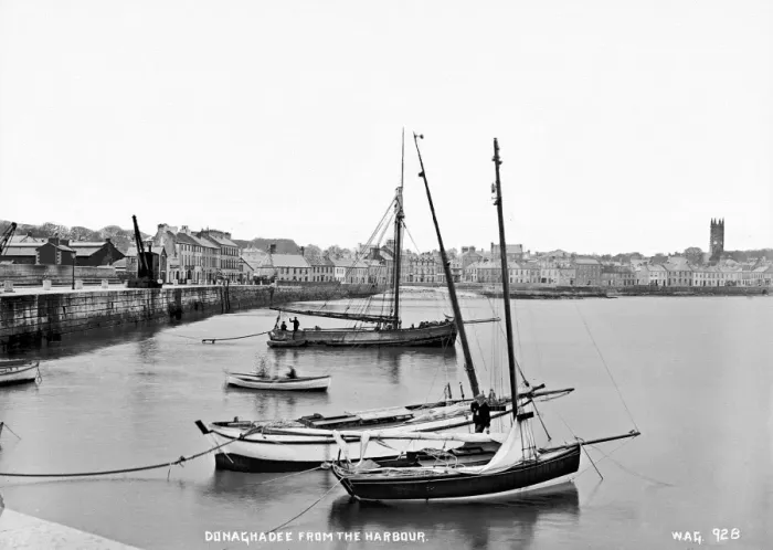 Framed Print : Donaghadee Harbour Panorama Print, circa early 1900s Framed Print : Donaghadee Harbour Panorama Print, circa early 1900s