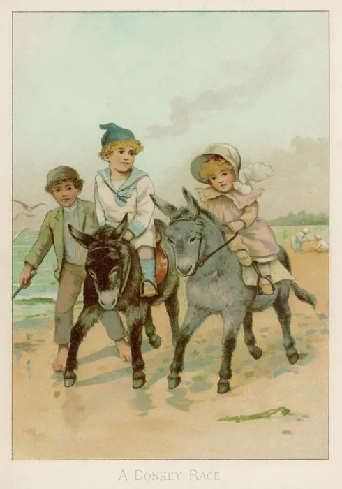 Framed Print : A Donkey Race Print Framed Print : A Donkey Race Print