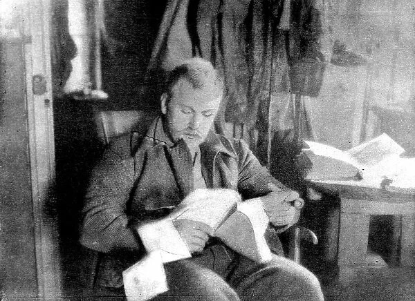 Dr. Fridtjhof Nansen at Elmwood, Franz Josef Land, 1896