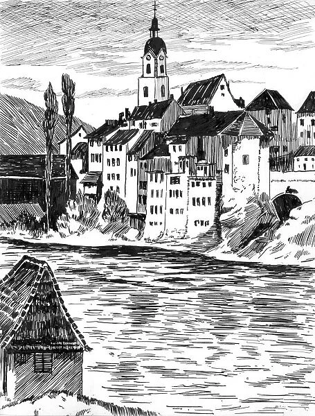 Drawing by Harold Auerbach, Olten, Switzerland