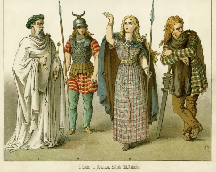 Framed Print : Druid, Boadicea and British Chieftainess Print Framed Print : Druid, Boadicea and British Chieftainess Print