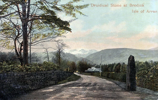 Druidical Stone at Brodick, Isle of Arran, Scotland