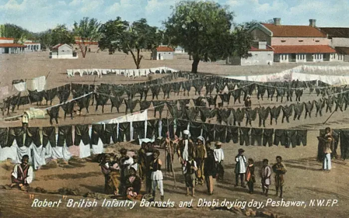 Framed Print : Drying Day at the Robert Infantry Barracks Print Framed Print : Drying Day at the Robert Infantry Barracks Print