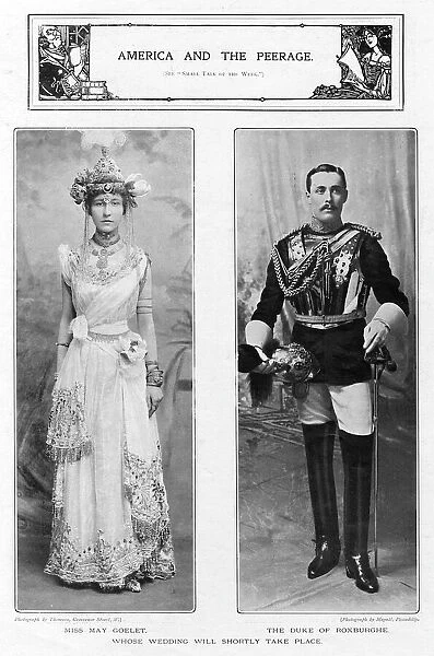 The Duke of Roxburghe and Miss May Goelet
