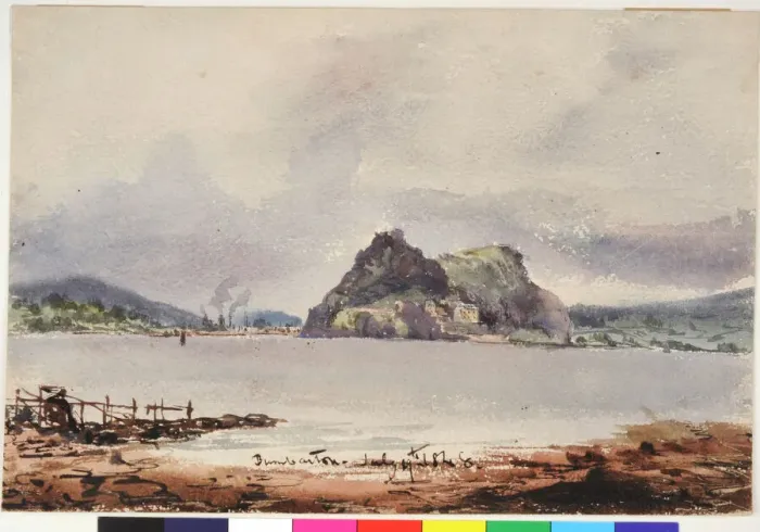 Framed Print : Dumbarton Dumbarton Print, 1848 by James Moore Framed Print : Dumbarton Dumbarton Print, 1848 by James Moore