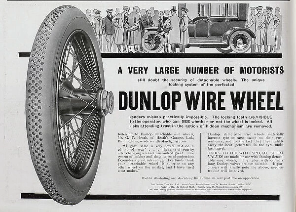 Dunlop wire wheel advert