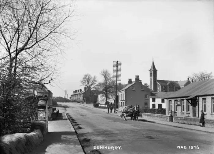 Framed Print : Dunmurry Print: Early 20th Century Street Scene Framed Print : Dunmurry Print: Early 20th Century Street Scene