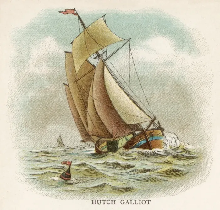 Framed Print : Dutch Galliot Print