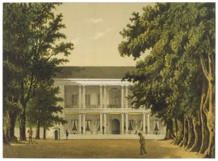 Framed Print : Dutch Colonial Residence Print: Bodjong Semarang Java Framed Print : Dutch Colonial Residence Print: Bodjong Semarang Java