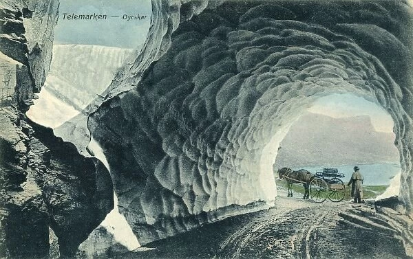 Dyrskar, Telemark, Norway - an Ice Tunnel