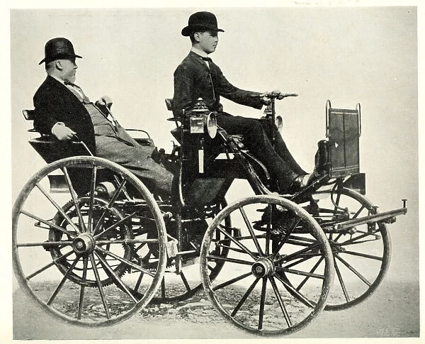 Early Motor Cars - First Daimler Car, 1886