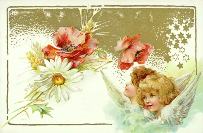 Framed Print : Easter Cherubs Print Framed Print : Easter Cherubs Print