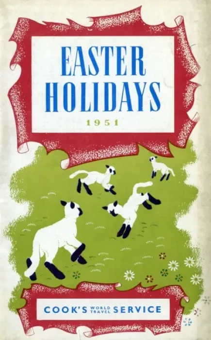 Framed Print : 1951 Easter Holidays Print by Thomas Cook Framed Print : 1951 Easter Holidays Print by Thomas Cook