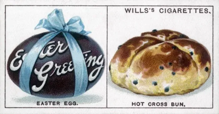 Framed Print : Hot Cross Bun and Easter Egg Print Framed Print : Hot Cross Bun and Easter Egg Print