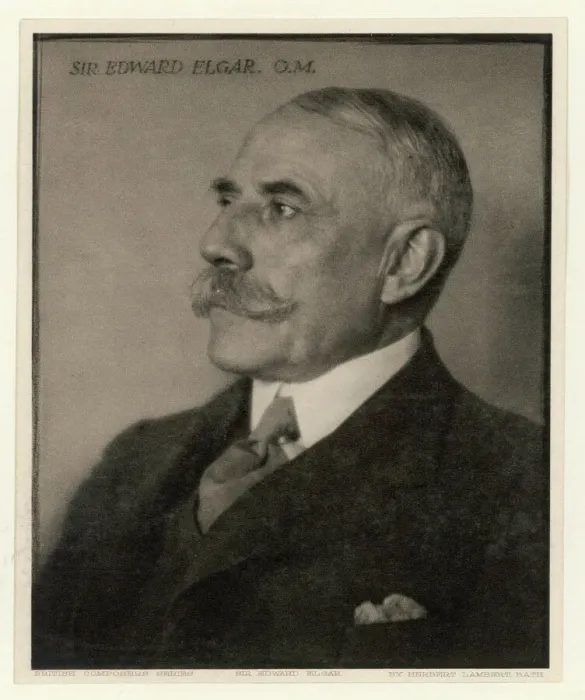 Framed Print : Edward Elgar Print - British Composer Portrait Framed Print : Edward Elgar Print - British Composer Portrait