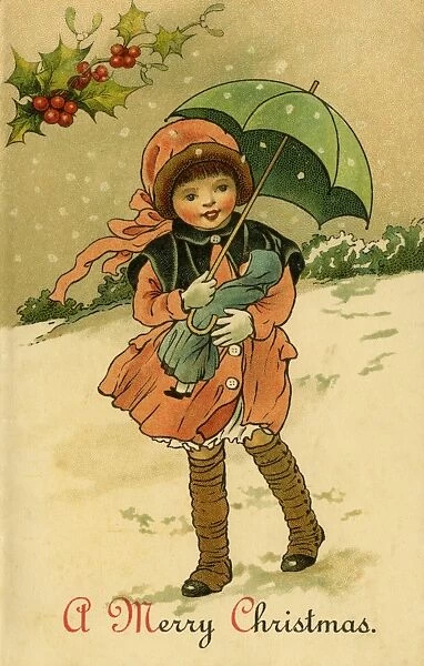 Edwardian Christmas card